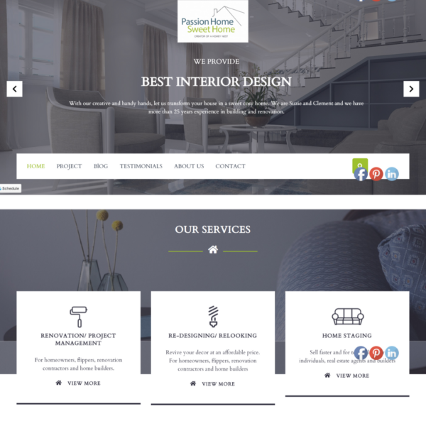Website with WordPress Home Decor – Renovation – Calgary, Canada