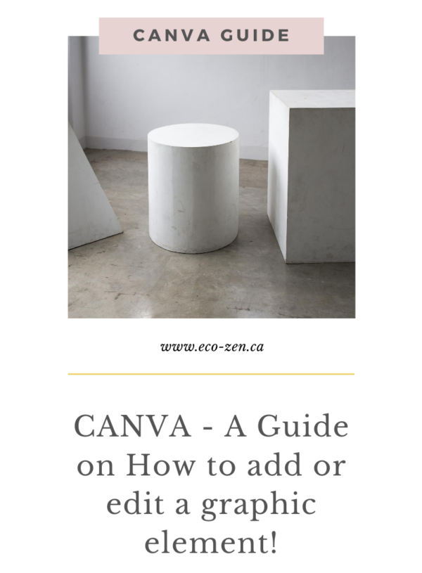 CANVA - A Guide on How to add or edit a graphic element!
