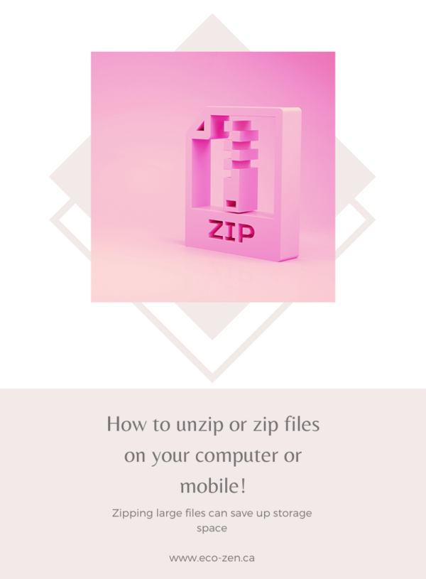How to unzip or zip files on your computer or mobile.