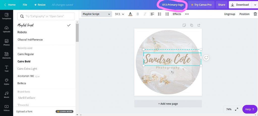 CANVA - Guide How to add and edit the text you want