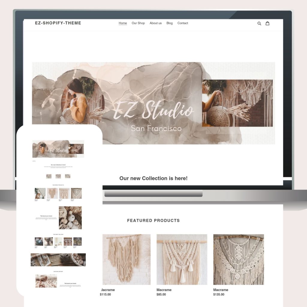 We added Shopify Themes in our Shops.