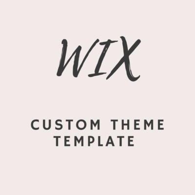WIX Custom Theme Template