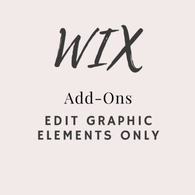 Wix Edit Graphic Elements Only