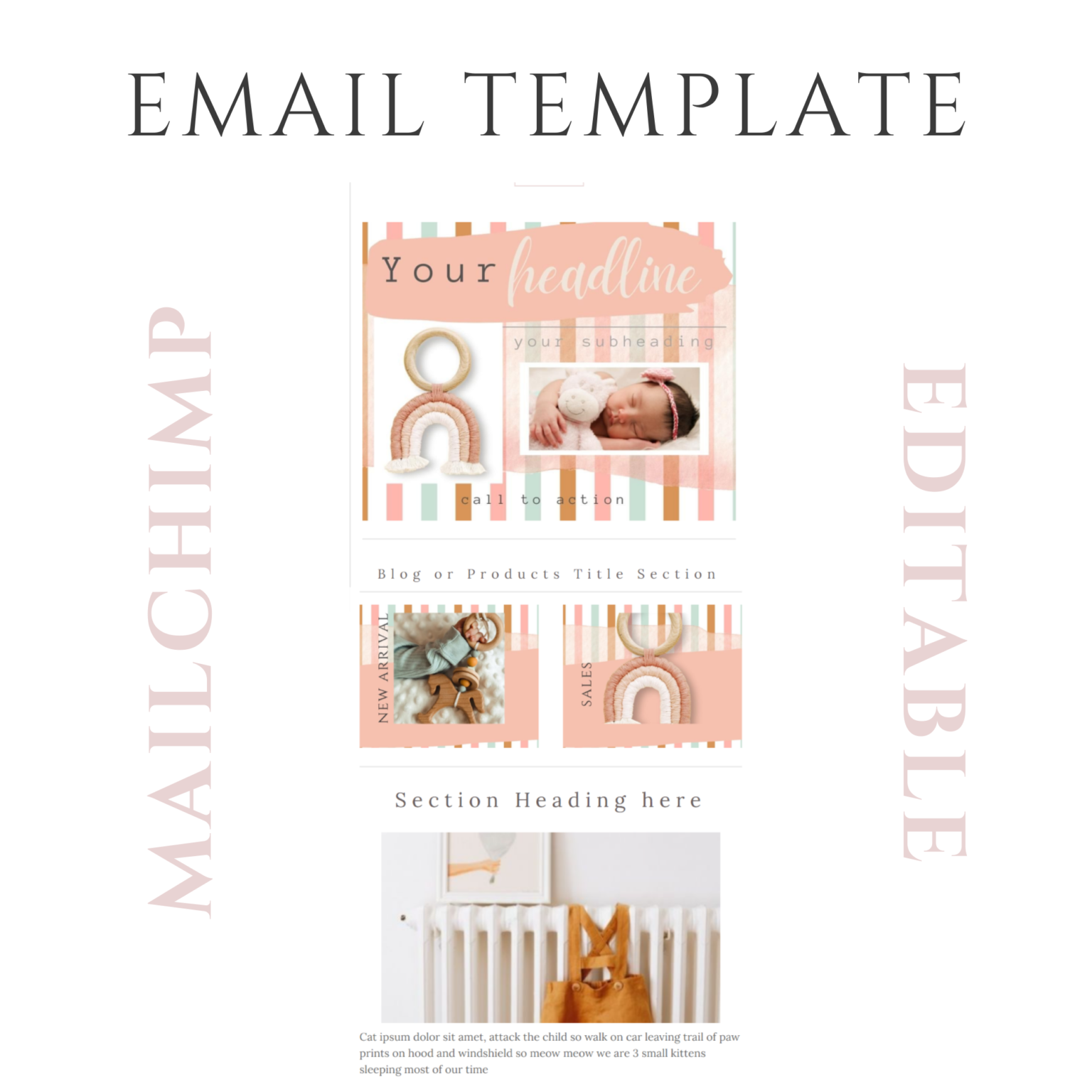how to send an email template in mailchimp