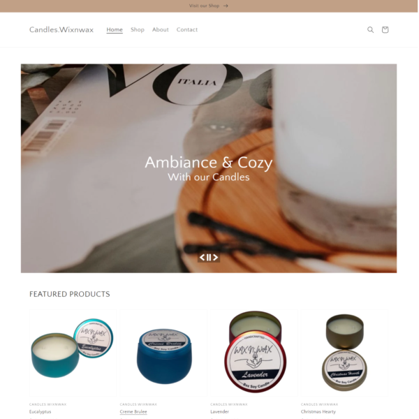 ECommerce Shopify – Candle Stores – New York, USA